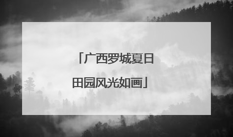 广西罗城夏日田园风光如画