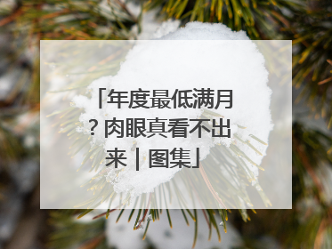 年度最低满月？肉眼真看不出来｜图集