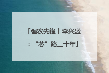 强农先锋丨李兴盛：“芯”路三十年