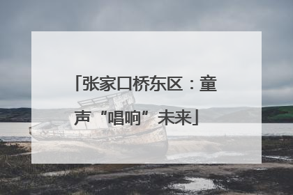张家口桥东区：童声“唱响”未来