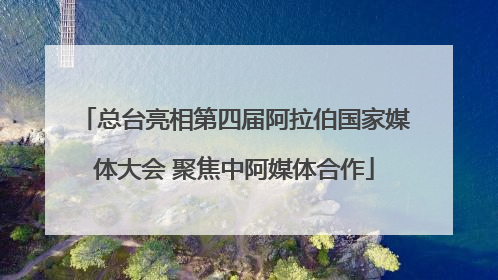 总台亮相第四届阿拉伯国家媒体大会 聚焦中阿媒体合作