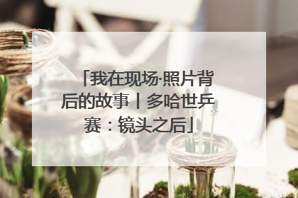 我在现场·照片背后的故事丨多哈世乒赛：镜头之后