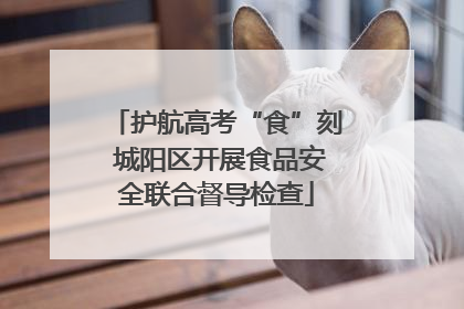 护航高考“食”刻 城阳区开展食品安全联合督导检查