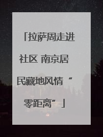 拉萨周走进社区 南京居民藏地风情“零距离”