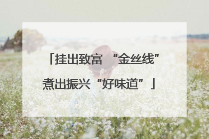 挂出致富 “金丝线” 煮出振兴“好味道”