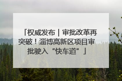 权威发布｜审批改革再突破！淄博高新区项目审批驶入“快车道”