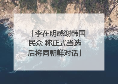 李在明感谢韩国民众 称正式当选后将同朝鲜对话