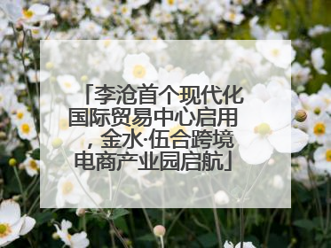 李沧首个现代化国际贸易中心启用，金水·伍合跨境电商产业园启航