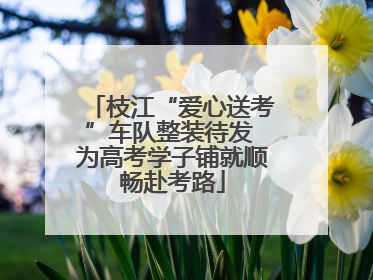 枝江“爱心送考”车队整装待发 为高考学子铺就顺畅赴考路