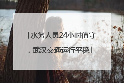 水务人员24小时值守，武汉交通运行平稳