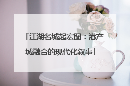 江湖名城起宏图：港产城融合的现代化叙事