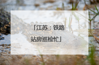 江苏：铁路站房巡检忙