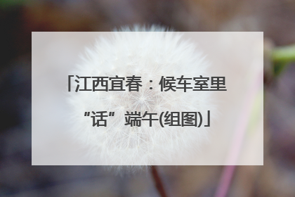 江西宜春：候车室里“话”端午(组图)