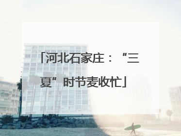 河北石家庄：“三夏”时节麦收忙