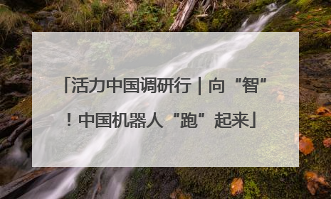 活力中国调研行｜向“智”！中国机器人“跑”起来