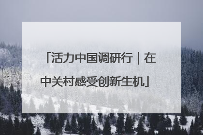 活力中国调研行｜在中关村感受创新生机