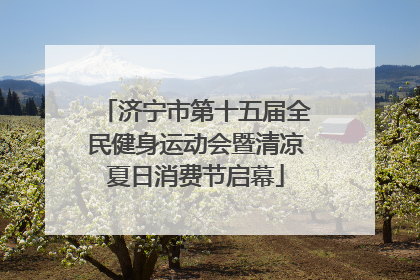 济宁市第十五届全民健身运动会暨清凉夏日消费节启幕
