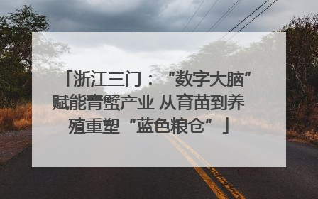 浙江三门：“数字大脑”赋能青蟹产业 从育苗到养殖重塑“蓝色粮仓”