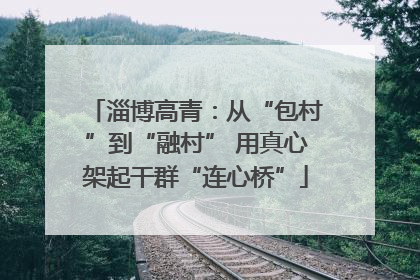 淄博高青：从“包村”到“融村” 用真心架起干群“连心桥”