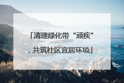 清理绿化带“顽疾”，共筑社区宜居环境