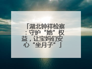 湖北钟祥检察：守护“她”权益，让宝妈们安心“坐月子”