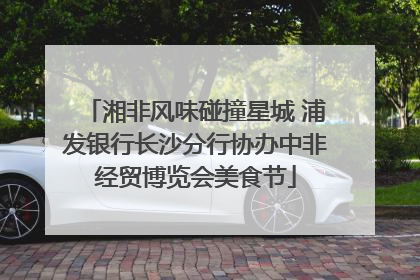 湘非风味碰撞星城 浦发银行长沙分行协办中非经贸博览会美食节