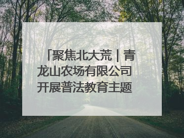 聚焦北大荒｜青龙山农场有限公司开展普法教育主题党日活动