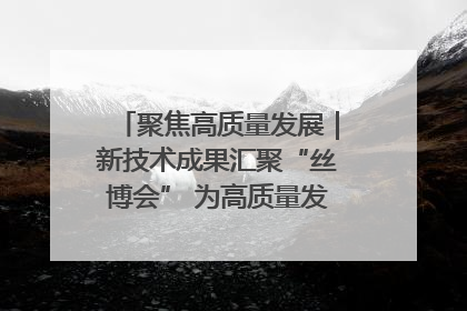 聚焦高质量发展｜新技术成果汇聚“丝博会” 为高质量发展注入新动能