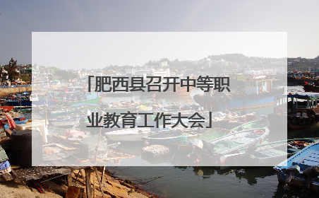 肥西县召开中等职业教育工作大会