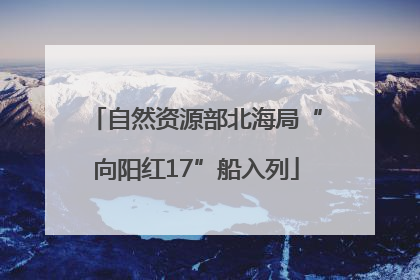 自然资源部北海局“向阳红17”船入列