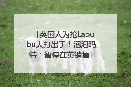 英国人为抢Labubu大打出手！泡泡玛特：暂停在英销售