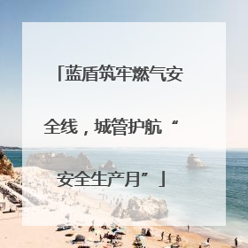 蓝盾筑牢燃气安全线，城管护航“安全生产月”