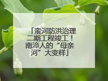 蛮河防洪治理二期工程竣工！南漳人的“母亲河”大变样