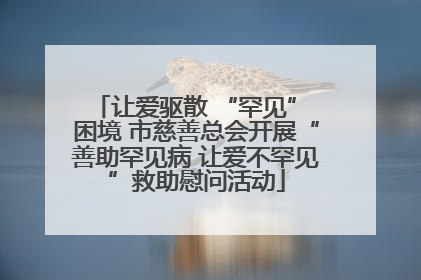 让爱驱散 “罕见” 困境 市慈善总会开展“善助罕见病 让爱不罕见”救助慰问活动