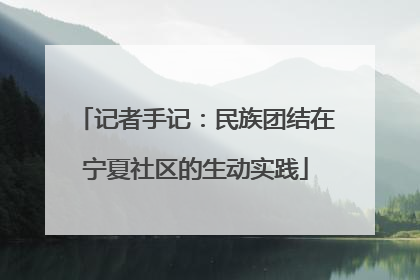 记者手记：民族团结在宁夏社区的生动实践