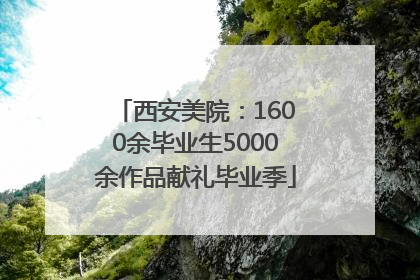 西安美院：1600余毕业生5000余作品献礼毕业季