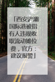 西安浐灞国际港被指有人违规收取流动摊位费，官方：建议报警