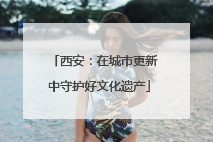 西安：在城市更新中守护好文化遗产