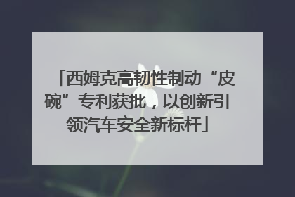 西姆克高韧性制动“皮碗”专利获批，以创新引领汽车安全新标杆
