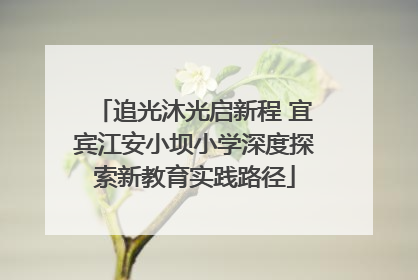 追光沐光启新程 宜宾江安小坝小学深度探索新教育实践路径