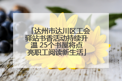 达州市达川区工会驿站书香活动持续升温 25个书屋将点亮职工阅读新生活