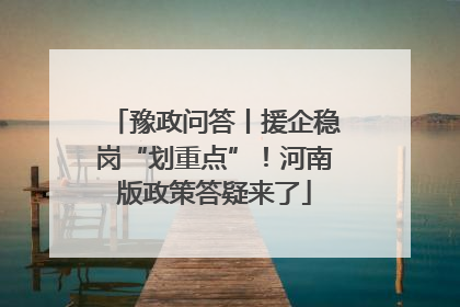 豫政问答丨援企稳岗“划重点”！河南版政策答疑来了