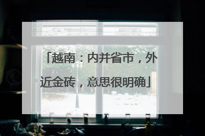 越南：内并省市，外近金砖，意思很明确