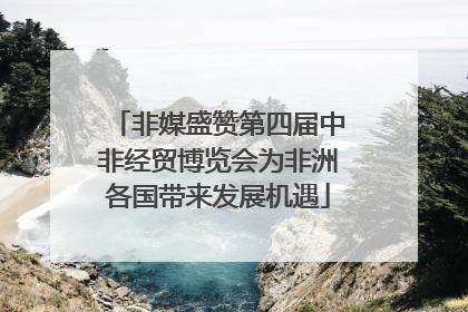 非媒盛赞第四届中非经贸博览会为非洲各国带来发展机遇