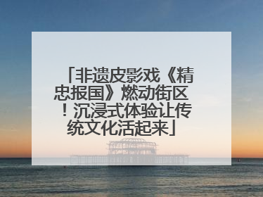 非遗皮影戏《精忠报国》燃动街区！沉浸式体验让传统文化活起来