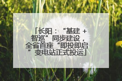 长阳：“基建 + 智巡”同步建设，全省首座“即投即启”变电站正式投运