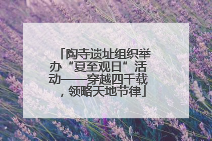 陶寺遗址组织举办“夏至观日”活动——穿越四千载，领略天地节律