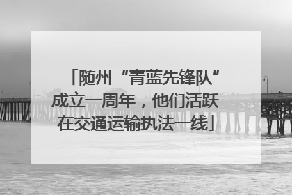 随州“青蓝先锋队”成立一周年，他们活跃在交通运输执法一线