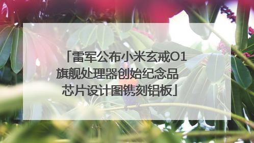 雷军公布小米玄戒O1旗舰处理器创始纪念品 芯片设计图镌刻铝板