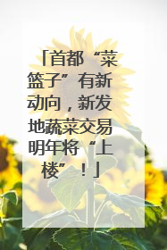 首都“菜篮子”有新动向，新发地蔬菜交易明年将“上楼”！